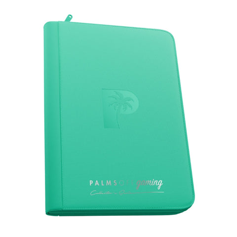 Palms Off Gaming Collector's Series 9 Pocket Zip Trading Card Binder - Turquiose