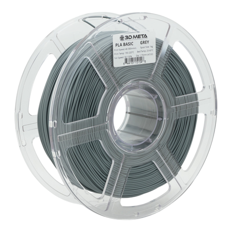 3D META PLA Basic 3D Printing Filament - Grey