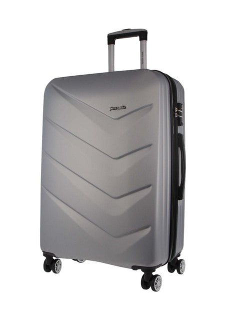 Pierre Cardin Travel Cabin Suitcase Hard-Shell Luggage Bag 49L/54cm Silver