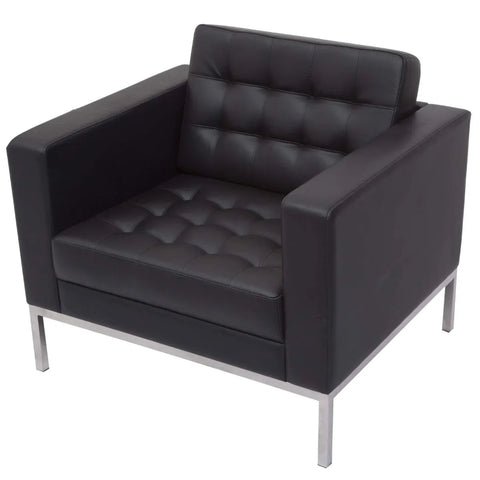 Rapidline Venus 1 Seater Sofa PU Leather Black