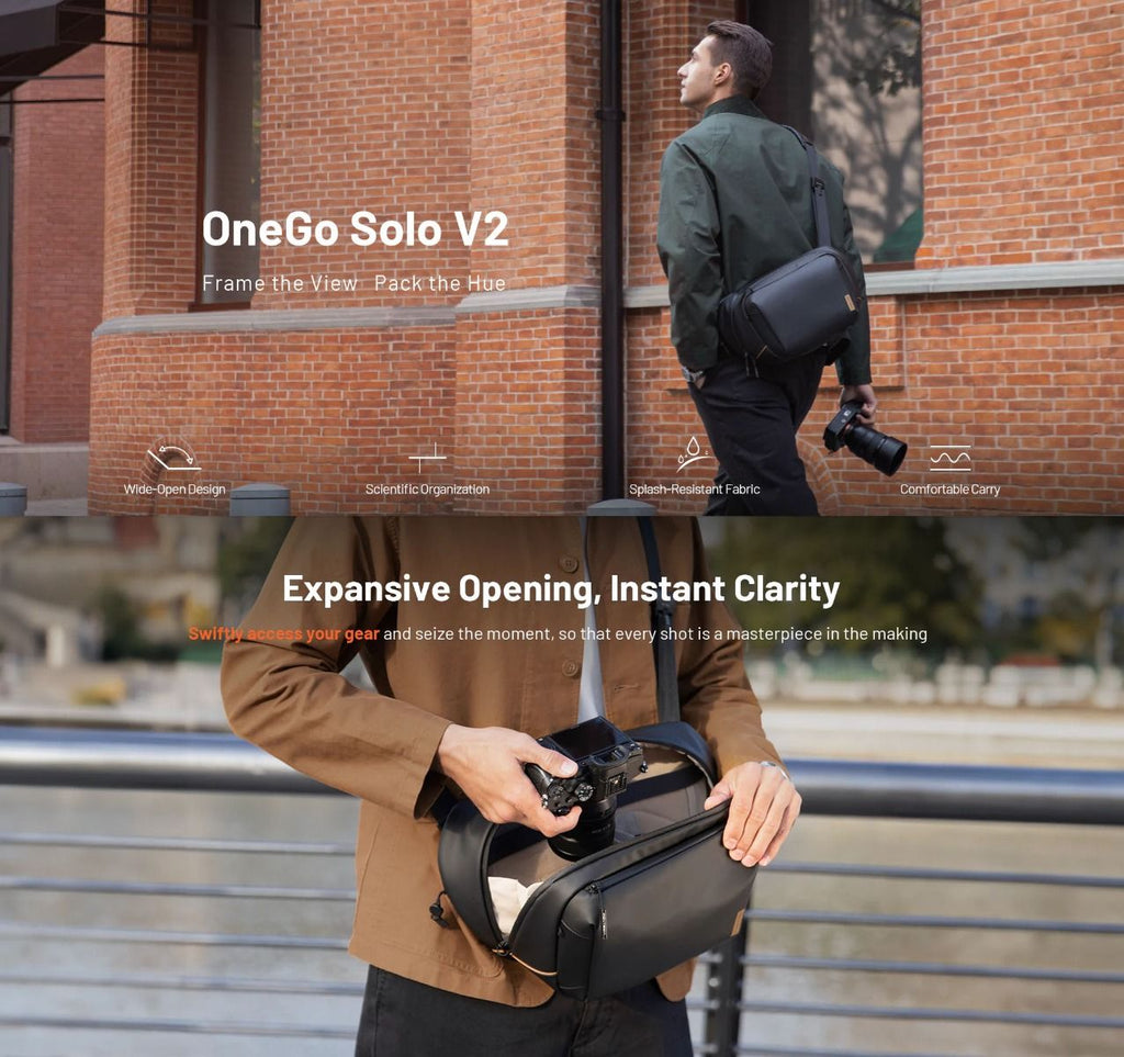 PGYTECH OneGo Solo V2 Borsa Fotografica 10L | Impermeabile Per Reflex, Drone E Laptop - Foto 4