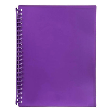 Marbig Refillable Display Book A4 (Translucent) - Purple