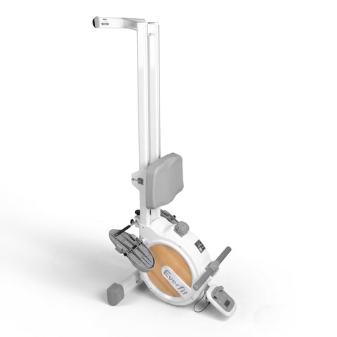 Everfit Rowing Machine for Home Magnetic Rowing Machine App Compatible Quiet Exercise Equipment White