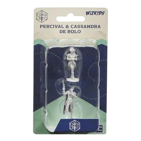 Wizkids Critical Role Unpainted Miniatures Percival & Cassandra de Rolo