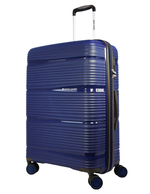 Pierre Cardin Normandy Medium 117L Hard Shell Case Suitcase Travel Luggage Navy