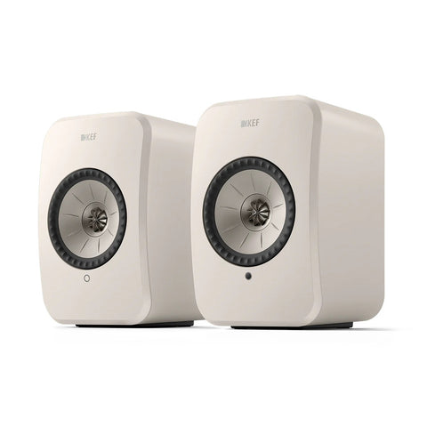 KEF LSX II LT Powered Hifi Speakers Pair (Stone White)
