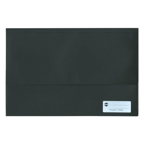 Marbig Polypick Document Wallet (Foolscap) - Black