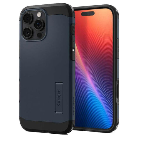 Spigen Apple iPhone 16 Pro Tough Armor T AI (MagFit) Case (Metal Slate)