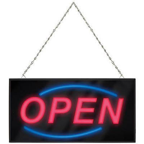 Quartet Led Open Sign 20x480x250mm Black