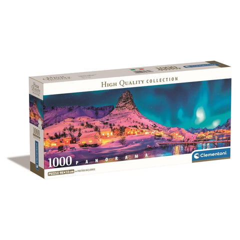 Clementoni Panorama Puzzle Night Lofoten Island Norway 1,000 Pieces