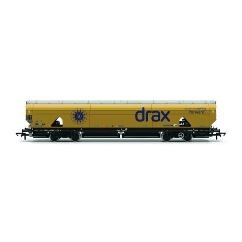 Hornby OO Drax - Biomass - Wagon - Gold Livery (Drax 50th Anniversary)