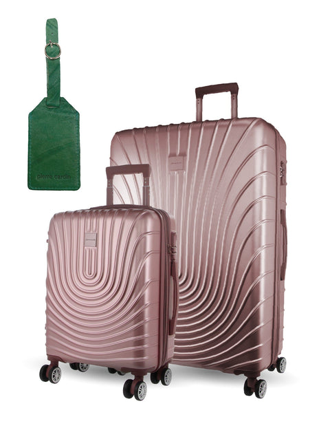 Pierre Cardin 2-Piece Hard-Shell Luggage Set - Rose
