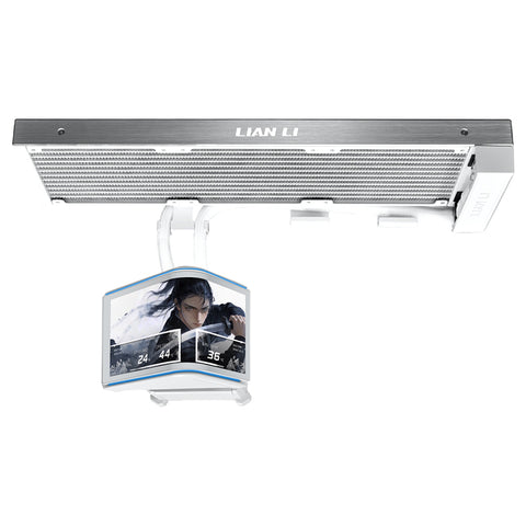 Lian Li HydroShift II OLED Curved 360Fanless AIO CPU Cooler - White (GHS2OLDC36NW)