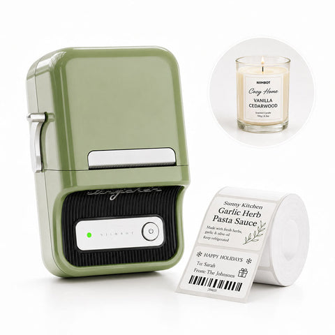 NIIMBOT B21 Thermal Label Printer (Green)