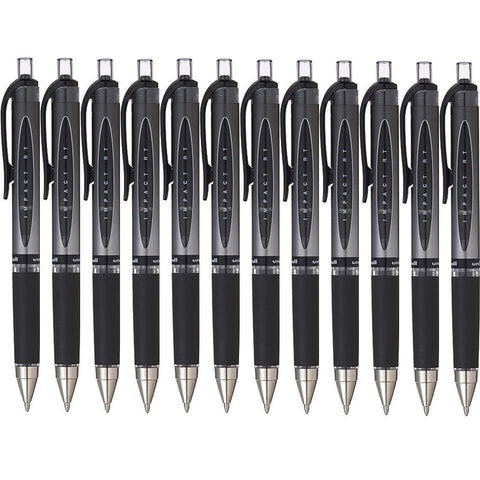 Uni-Ball UMN152 Signo Impact Retractable Gel Ink Rollerball Pen 1.0mm Black Box 12