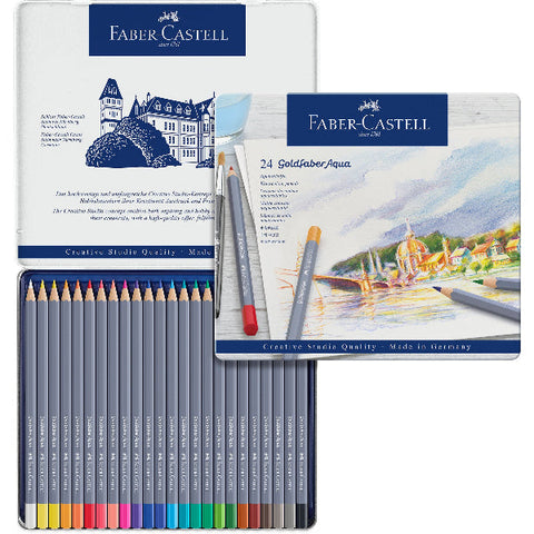 Faber-Castell Goldfaber Aqua Pastel Pencil Set, 24Pk