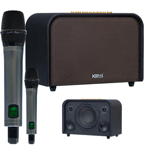 Soncamedia Kbeatbox Acoustic 3 – Premium Karaoke Sound System | 220W RMS | Wireless Mics