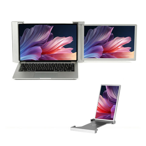 Devanti 14 Inch Portable Monitor Laptop Screen Extender Dual 1080P IPS USB C