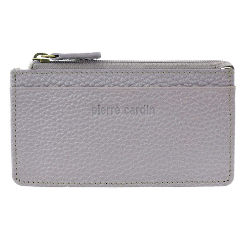 Pierre Cardin Women's Leather Coin Purse with Keyring Wallet 12.5cm Titan