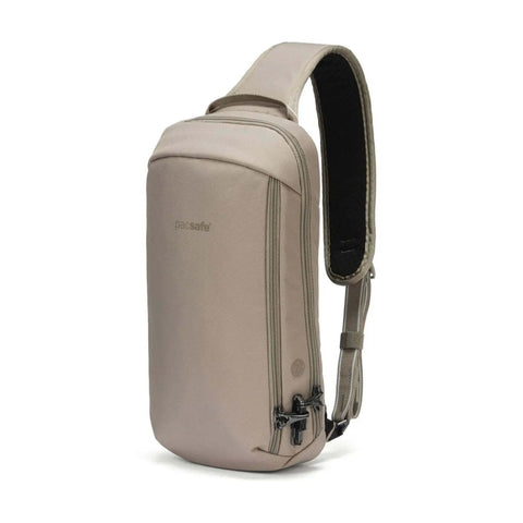 Pacsafe V Tech Anti-Theft RFID Blocking Slashguard Sling Pack 10L Beige
