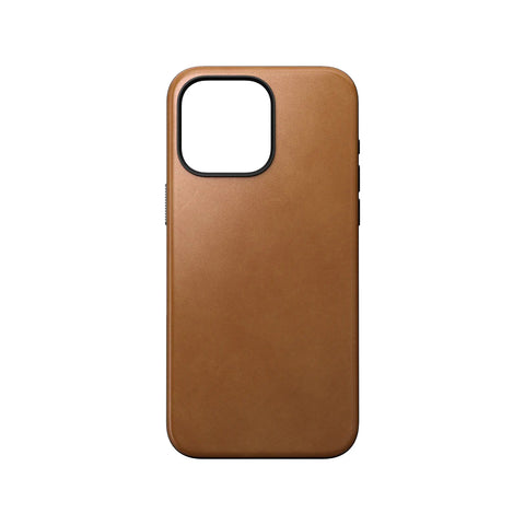 Nomad Leather Phone Case for iPhone 15 Pro Max (English Tan)