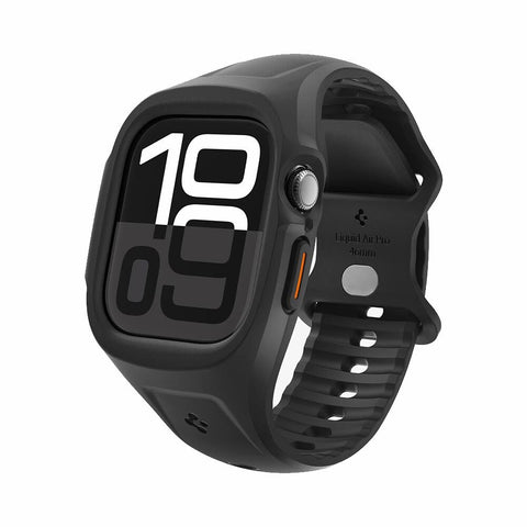 Spigen Apple Watch 10/11 46mm Liquid Air Pro Band Case (Black)