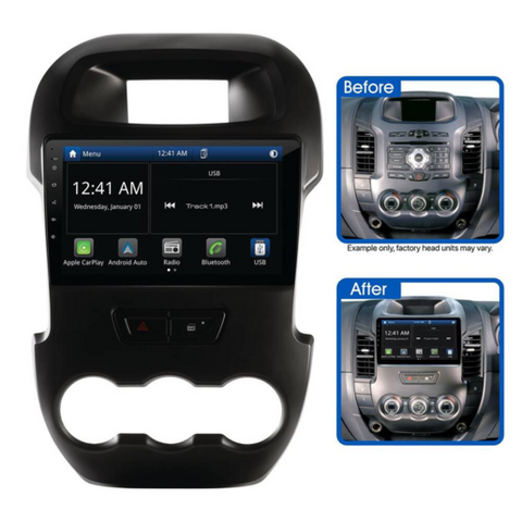 Aerpro AMAFO2 | 9" Multimedia Receiver Suit Ford Ranger PX 2012 - 2015