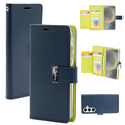 Goospery Rich Diary for Galaxy S24 - Navy