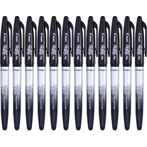 Pilot Frixion Pro Erasable Gel Ink Pen 0.7mm (Black) [Box 12]