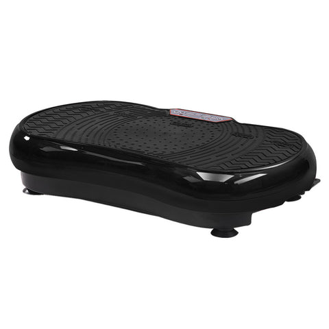 Everfit Vibration Machine Platform Vibrator Resistance Rope Home Fitness (Black)