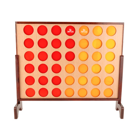 Jenjo Games Giant 4 Hardwood Indoor/Outdoor Lawn Connect Four Game Set 1.8m