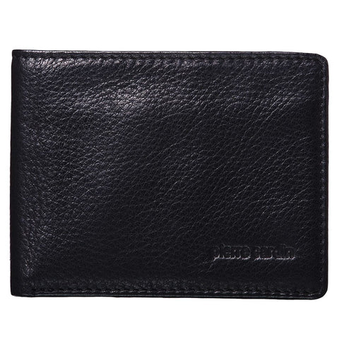 Pierre Cardin Men's Italian Leather Bi-Fold Protected RFID Wallet 11cm Black