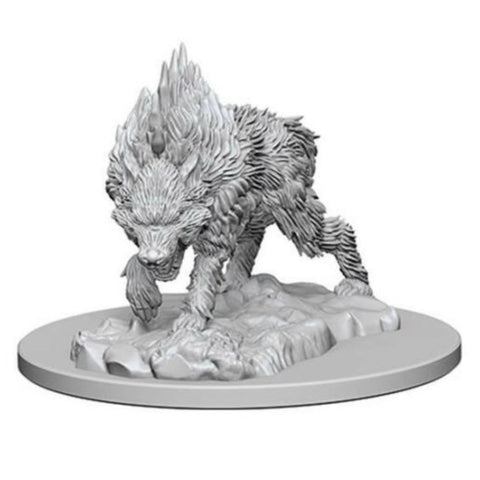 Wizkids Pathfinder Deep Cuts Unpainted Miniatures Dire Wolf