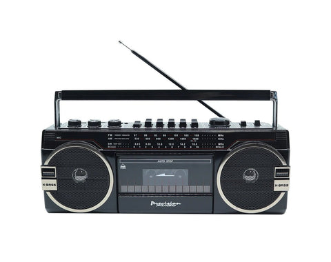 Precision Audio PA-4000 Portable Bluetooth Cassette Player (Black)