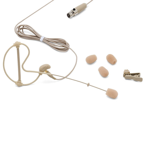 Samson SE10 3mm Mic Wireless Headset Condenser Microphone with P3 Connector Tan