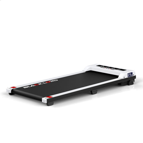 BLACK LORD Treadmill Electric Walking Pad Under Desk Home Office Fitness 38cm Belt (White)