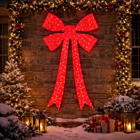 Lexi Lighting Red Light Up Bow Large