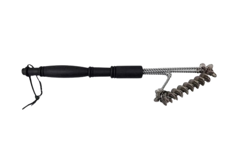 Urban Kitchen BBQ Grill Brush Stainless Steel Leather Strip 39x4x4cm
