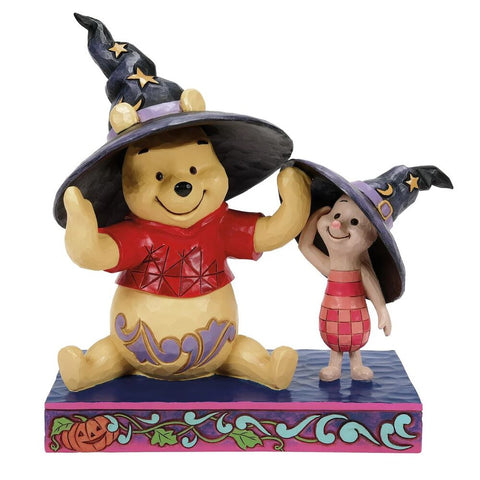 Jim Shore Disney Traditions - Winnie the Pooh - Pooh and Piglet Witch Hats