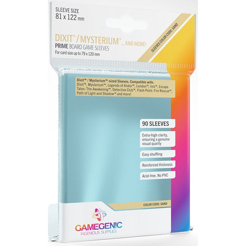 Gamegenic Prime Board Game Sleeves Dixit/Mysterium 81mmx122mm 90 Sleeves (Sand)