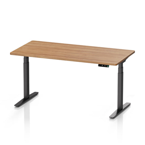 9am HOME Pesk Dual Motors Melamine Home Office Electric Standing Desk - (Walnut Brown Top)(1500*750mm)