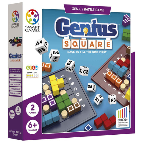 Smart Games Genius Square 1-2 Player Puzzle Game