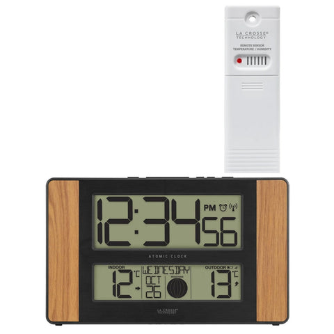 La Crosse 513-1417 Moon Phase Digital Wall Clock
