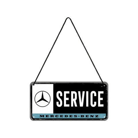 Nostalgic-Art Metal 10x20cm Hanging Sign Plaque Mercedes-Benz Service