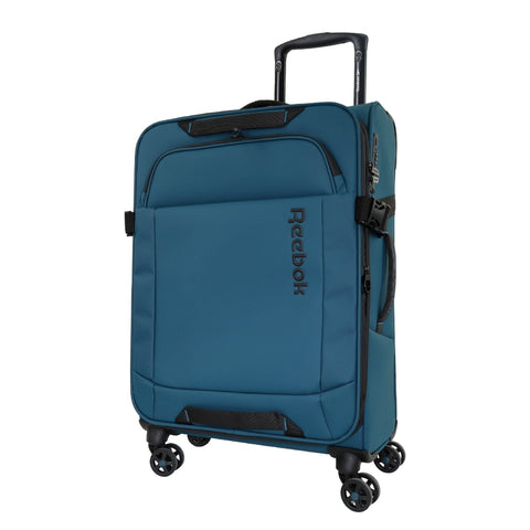 Reebok 69cm Pro Medium Leather Film Soft Shell Suitcase Travel Luggage (Teal)