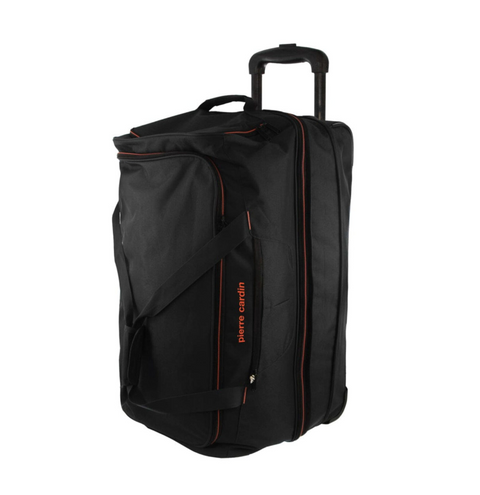 Pierre Cardin Medium Suitcase Soft Trolley Case Travel Luggage 72cm Black