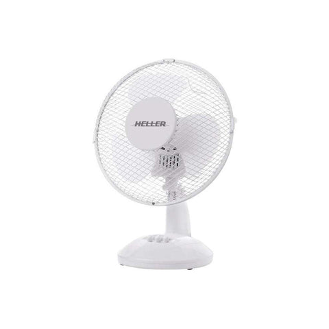 Heller 23cm Compact Cooling Desk Fan 20W (White)