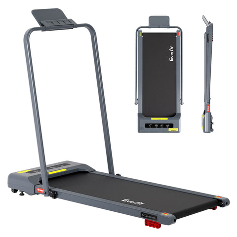 Everfit Treadmill Electric Walking Pad Incline Under Desk 380mm (Grey)