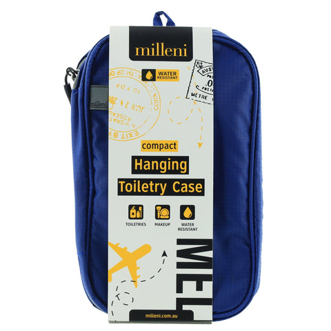 Milleni Travel Hanging Organizer Toiletry Case/Bag 40.6cm Blue