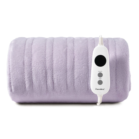 Dreamaker Coral Fleece Electric Heated Throw Blanket [130x160cm] (Lavender)